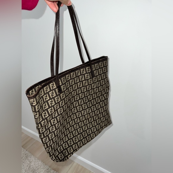 Authentic Fendi Vintage Zucchino Tote - Picture 3 of 16